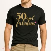 50 and Fabulous Long Sleeve Shirt - 50th Birthday, WoM.e.n.s Cooling Performance Crew T-Shirt thumb 2