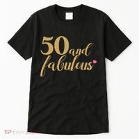 50 and Fabulous Long Sleeve Shirt - 50th Birthday, WoM.e.n.s Tall T-Shirt thumb 0