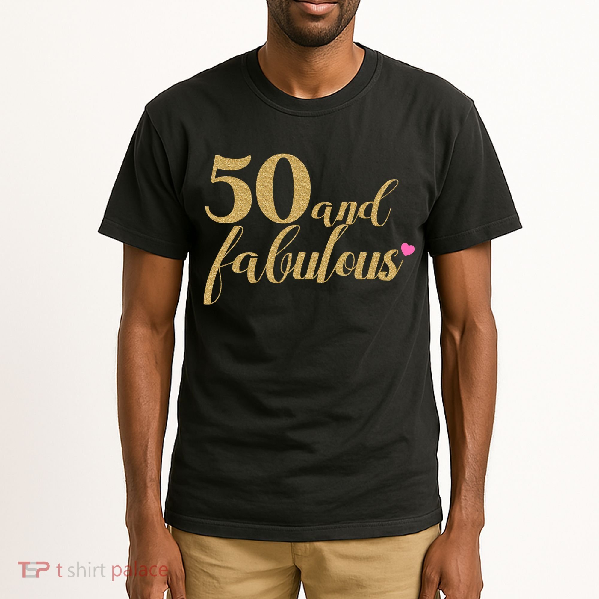 50 and Fabulous Long Sleeve Shirt - 50th Birthday, WoM.e.n.s Tall T-Shirt