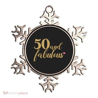 50 and Fabulous Long Sleeve Shirt - 50th Birthday, WoM.e.n.s Ornament