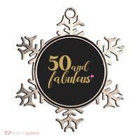 50 and Fabulous Long Sleeve Shirt - 50th Birthday, WoM.e.n.s Ornament thumb 0