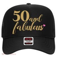 50 and Fabulous Long Sleeve Shirt - 50th Birthday, WoM.e.n.s Hat thumb 0