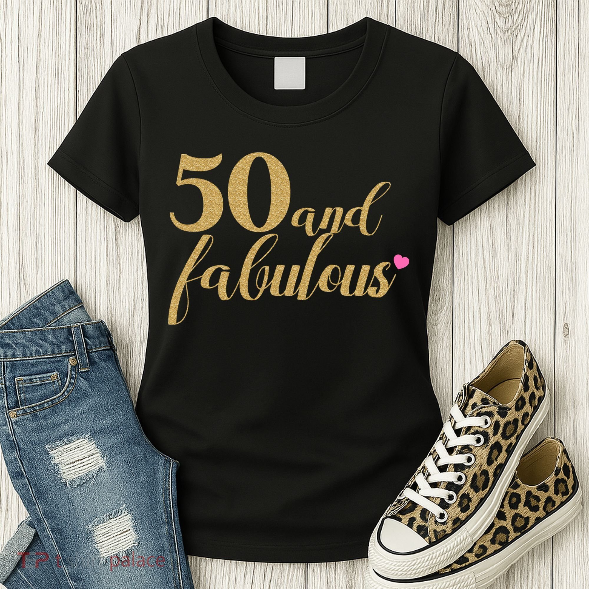 50 and Fabulous Long Sleeve Shirt - 50th Birthday, WoM.e.n.s Women's T-Shirt