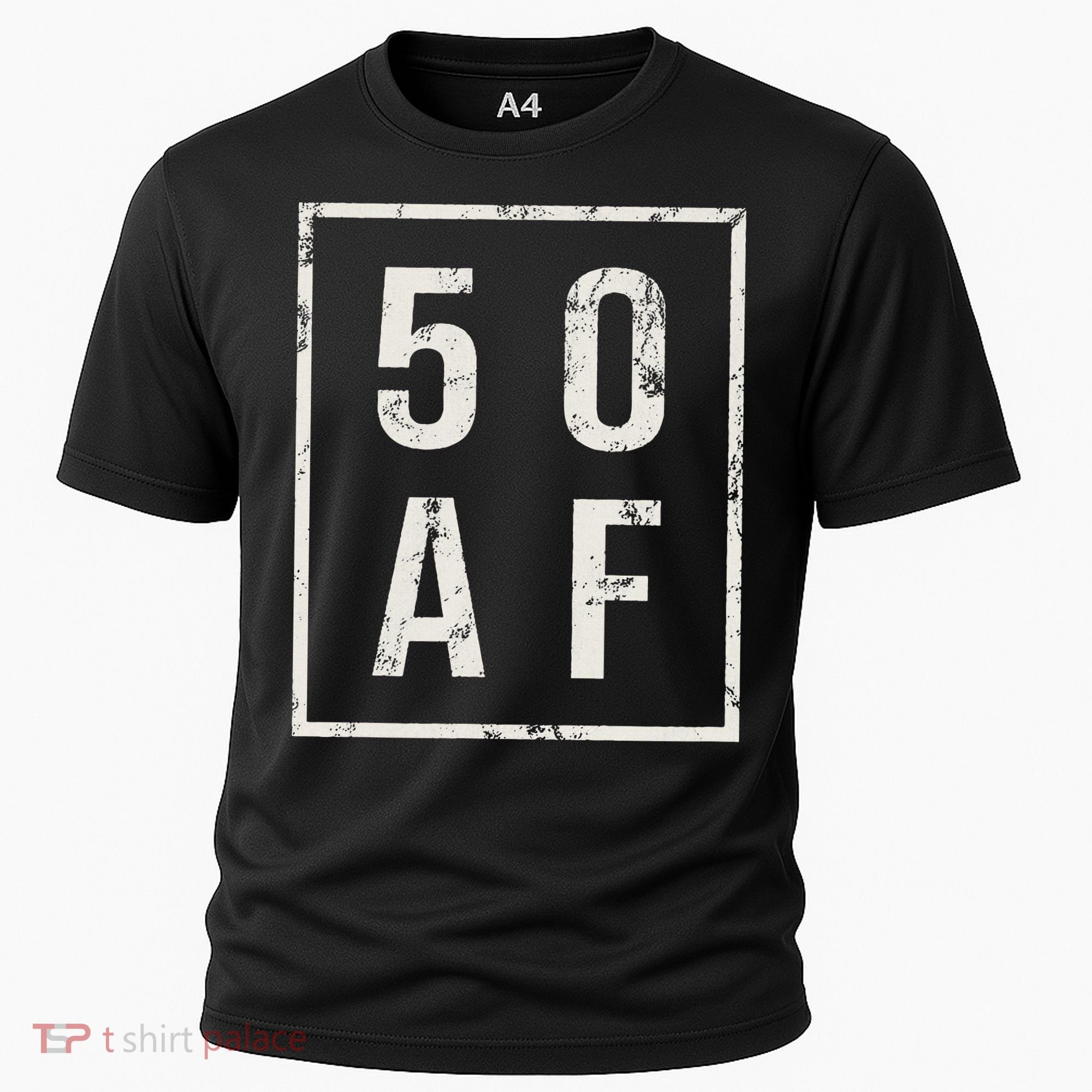 50 AF Funny 50th Birthday Fiftieth Birthday Cooling Performance Crew T-Shirt