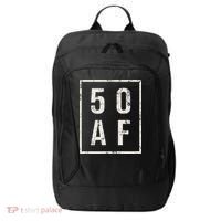 50 AF Funny 50th Birthday Fiftieth Birthday City Backpack thumb 0