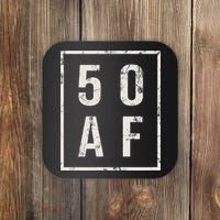 50 AF Funny 50th Birthday Fiftieth Birthday Coaster thumb 0