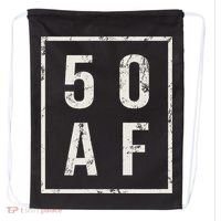 50 AF Funny 50th Birthday Fiftieth Birthday Drawstring Bag thumb 0
