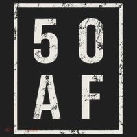 50 AF Funny 50th Birthday Fiftieth Birthday Urban Oversized Heavyweight T-Shirt thumb 2