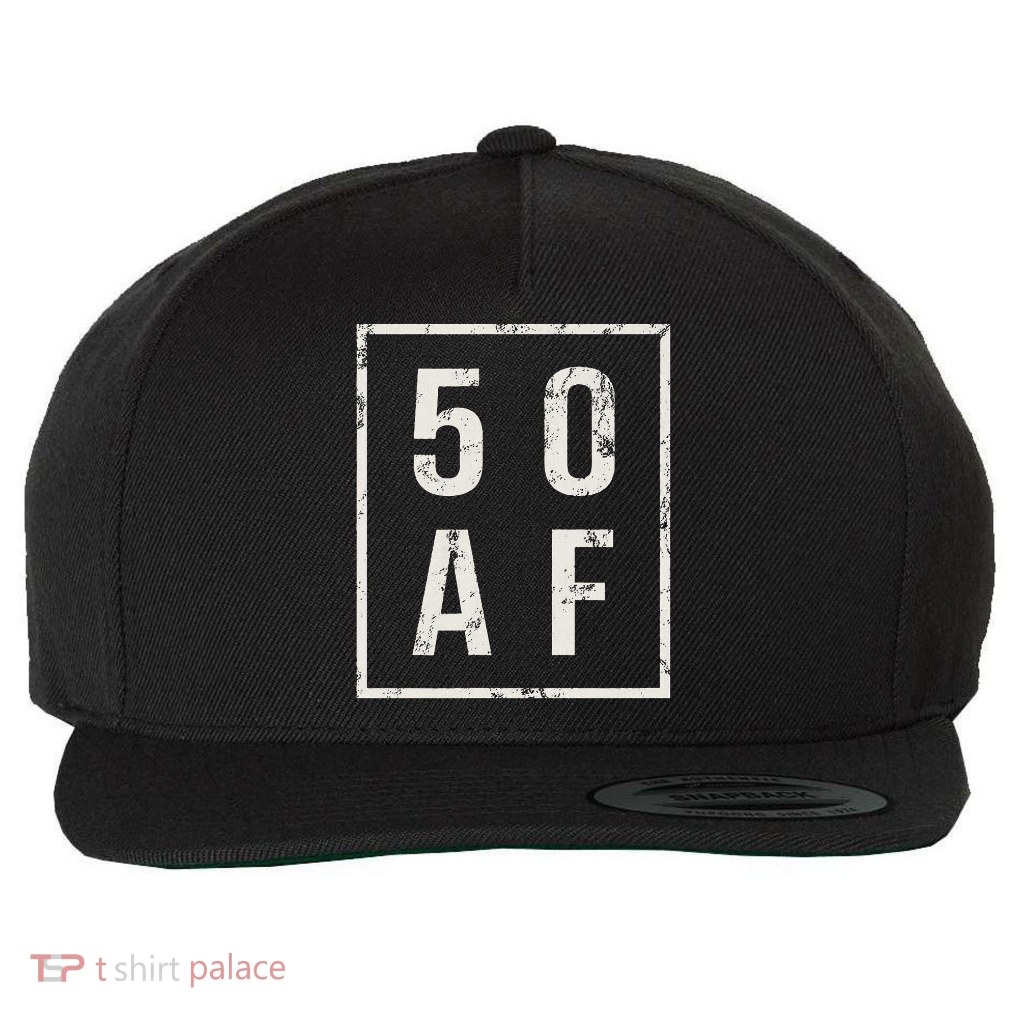 50 AF Funny 50th Birthday Fiftieth Birthday Wool Snapback Cap