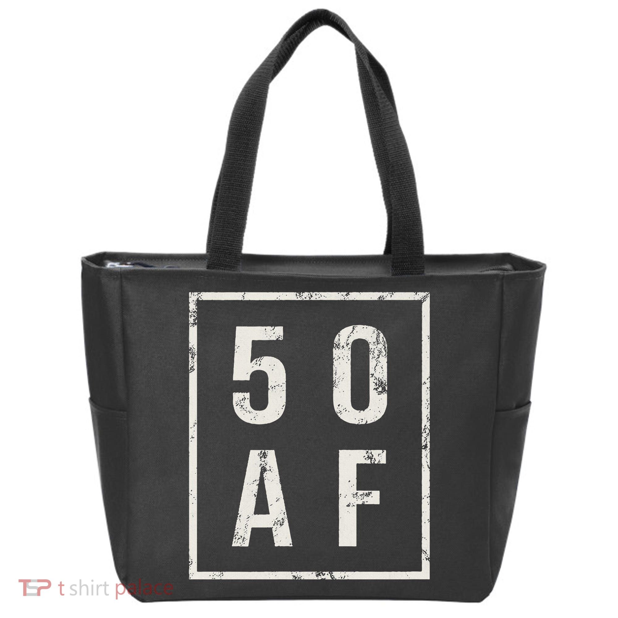 50 AF Funny 50th Birthday Fiftieth Birthday Tote Bag