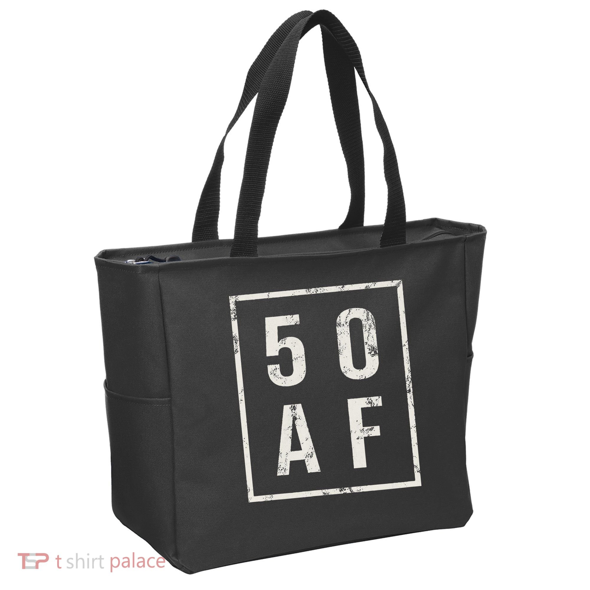 50 AF Funny 50th Birthday Fiftieth Birthday Tote Bag