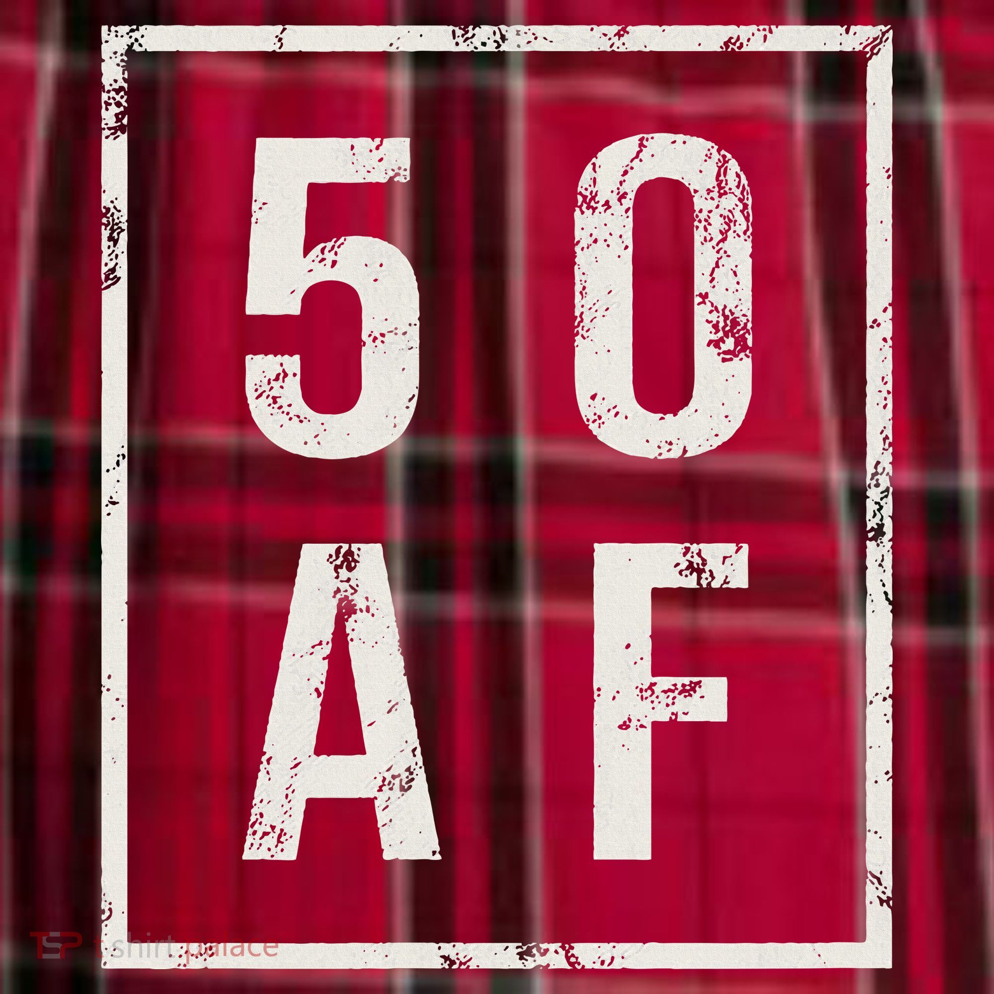 50 AF Funny 50th Birthday Fiftieth Birthday Men's Flannel Plaid Pajama Pants