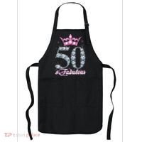 50 and Fabulous 50th Birthday Shirt For Wo Apron thumb 0