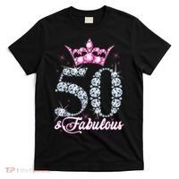 50 and Fabulous 50th Birthday Shirt For Wo T-Shirt thumb 0