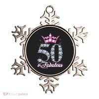 50 and Fabulous 50th Birthday Shirt For Wo Ornament thumb 0