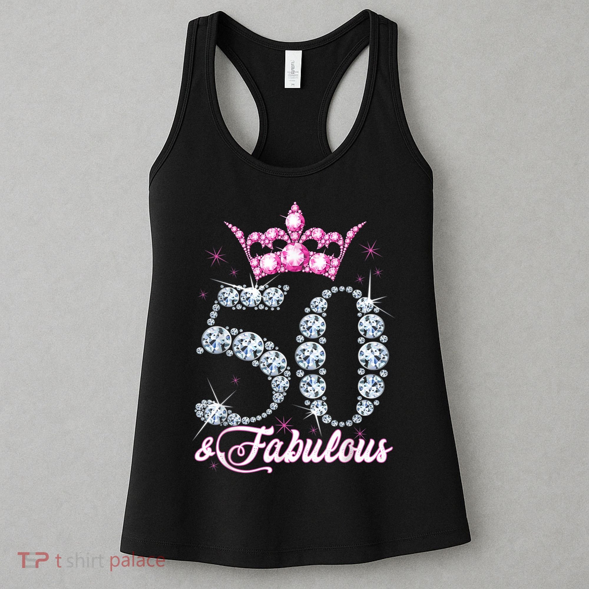 50 and Fabulous 50th Birthday Shirt For Wo Women's Tank Top