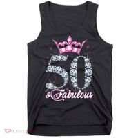 50 and Fabulous 50th Birthday Shirt For Wo Tank Top thumb 0