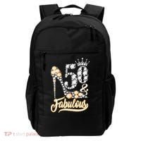50 And Fabulous 50th Birthday Diamond Gift For Women Backpack thumb 0