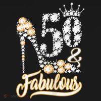 50 And Fabulous 50th Birthday Diamond Gift For Women Women's Hoodie thumb 2