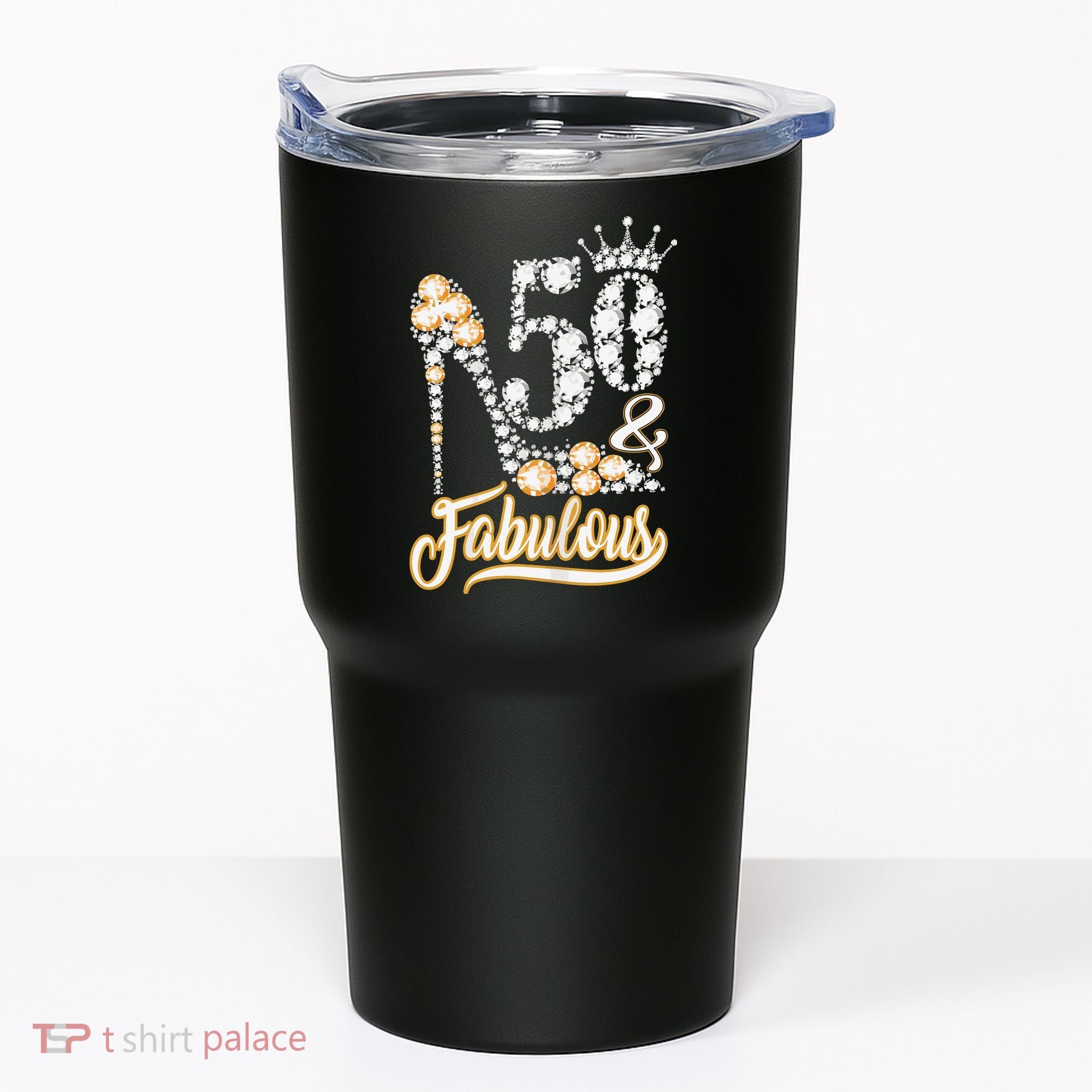 50 And Fabulous 50th Birthday Diamond Gift For Women Tumbler