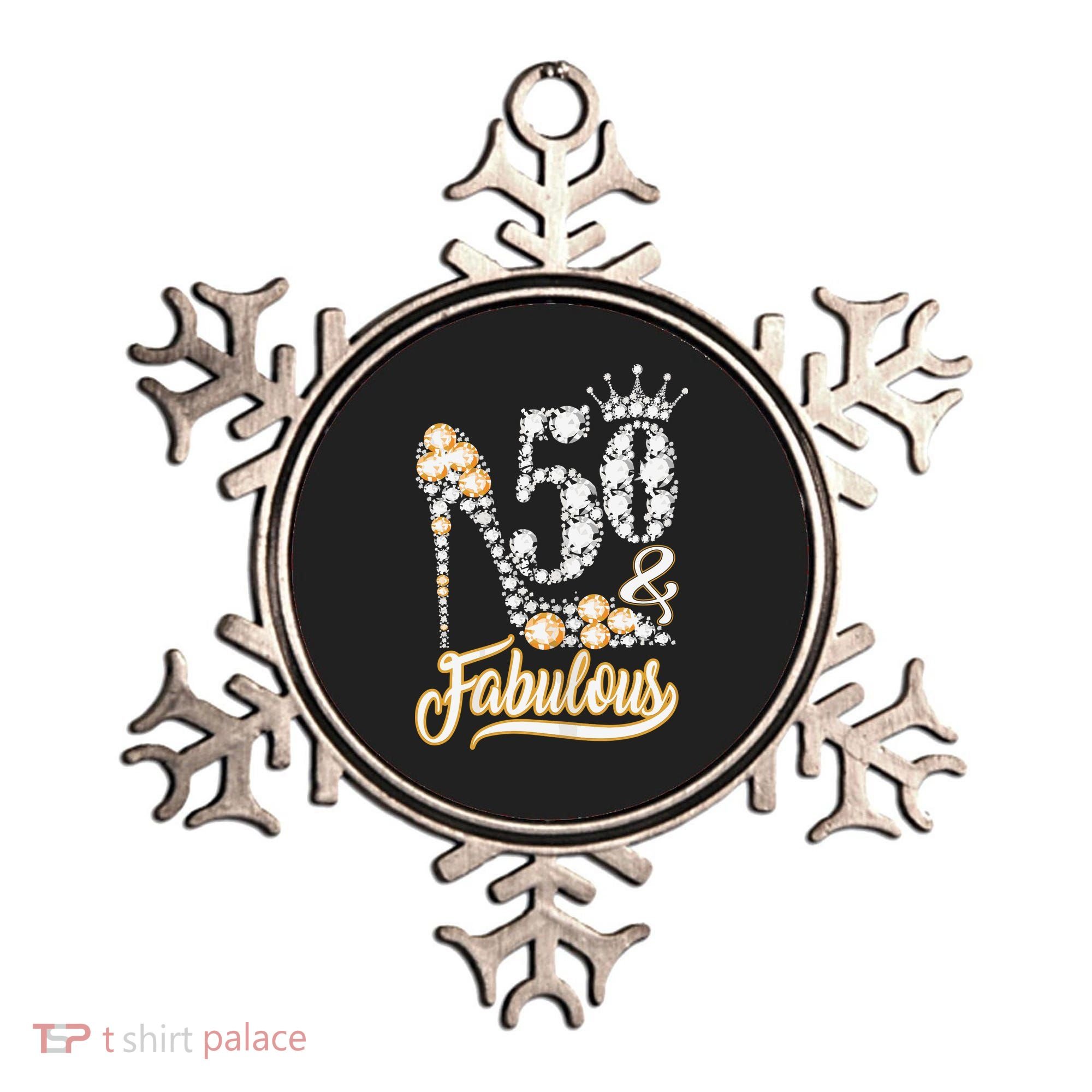 50 And Fabulous 50th Birthday Diamond Gift For Women Ornament