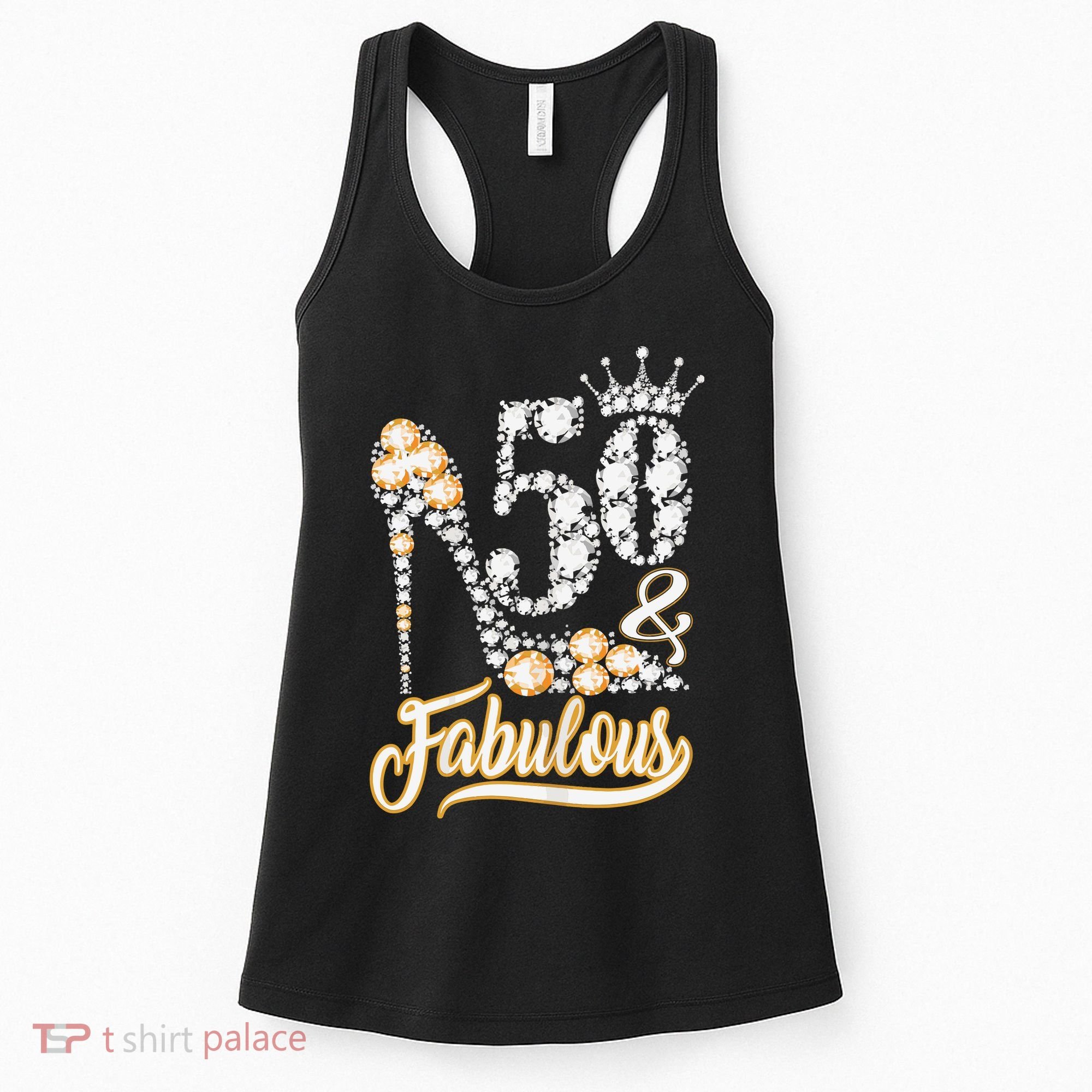 50 And Fabulous 50th Birthday Diamond Gift For Women Women's Tank Top