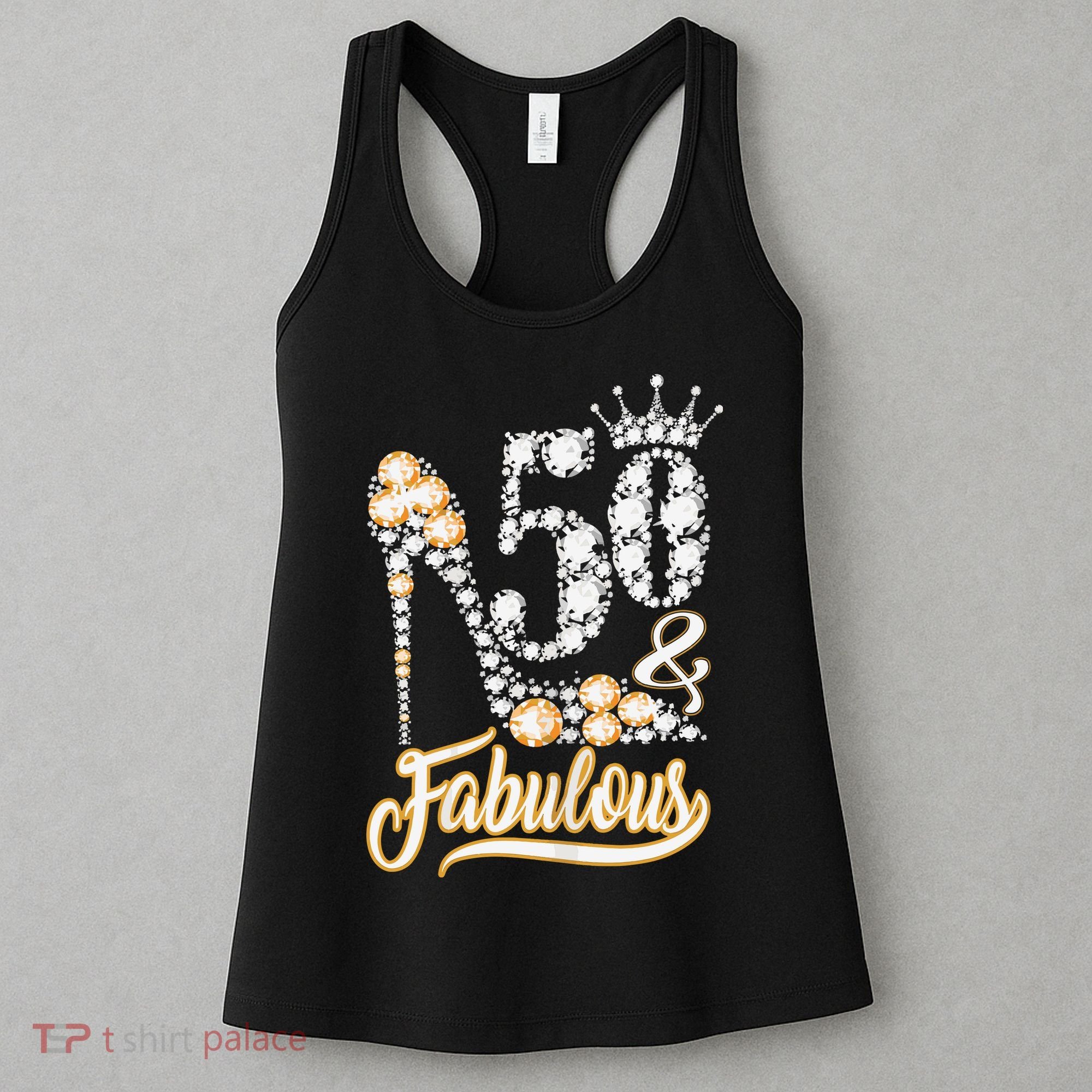 50 And Fabulous 50th Birthday Diamond Gift For Women Women's Tank Top