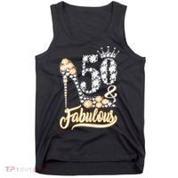 50 And Fabulous 50th Birthday Diamond Gift For Women Tank Top thumb 0