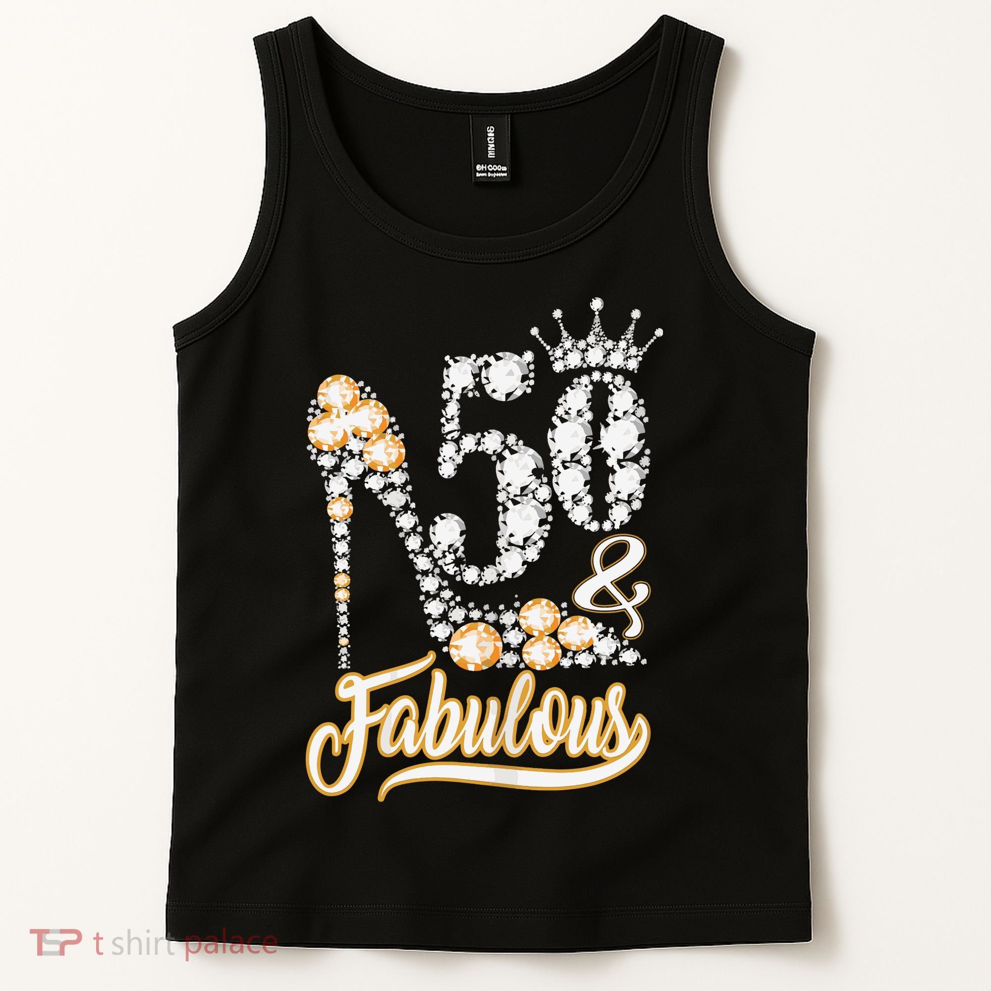 50 And Fabulous 50th Birthday Diamond Gift For Women Tank Top