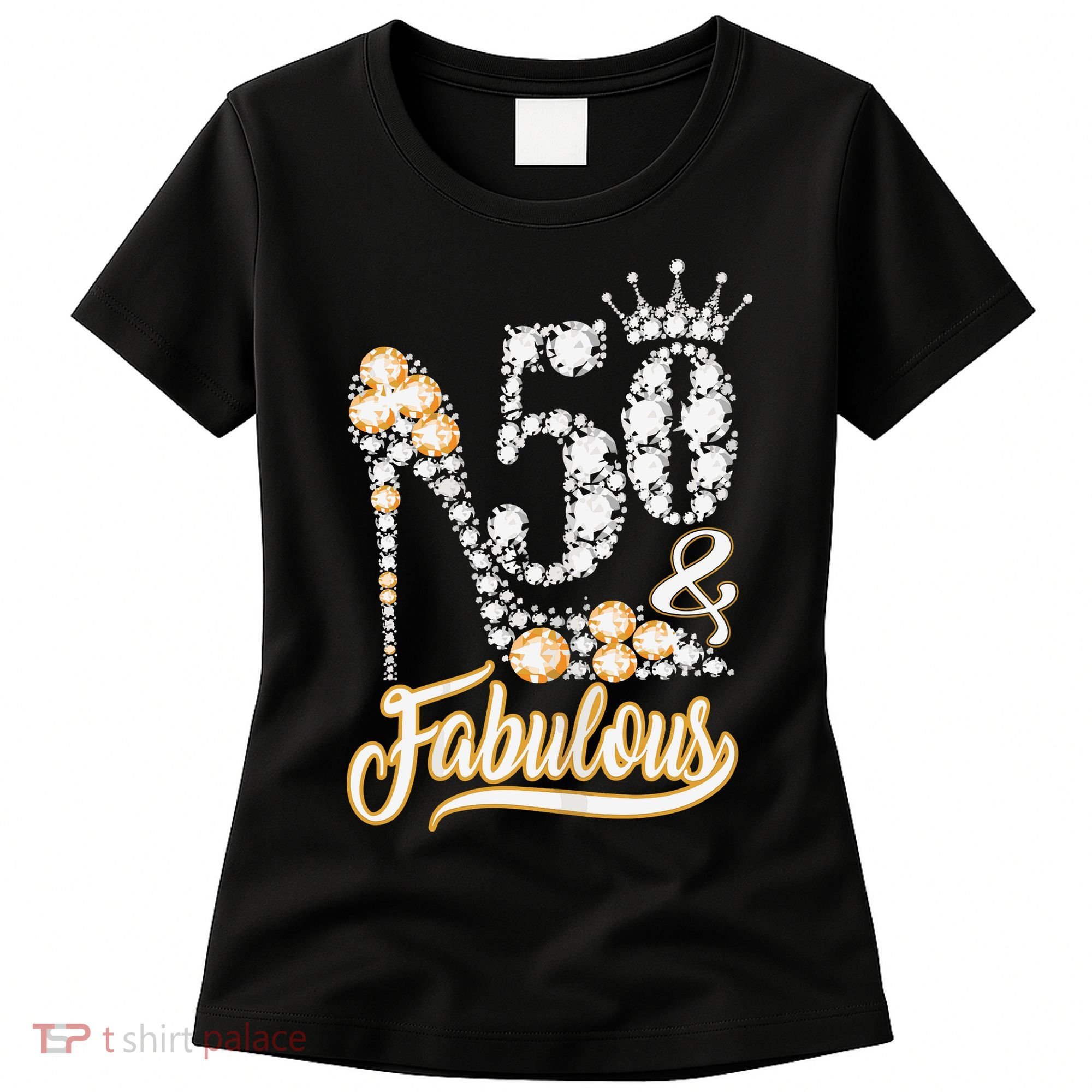 50 And Fabulous 50th Birthday Diamond Gift For Women Women's T-Shirt