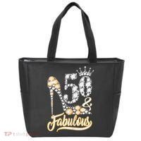 50 And Fabulous 50th Birthday Diamond Gift For Women Tote Bag thumb 0