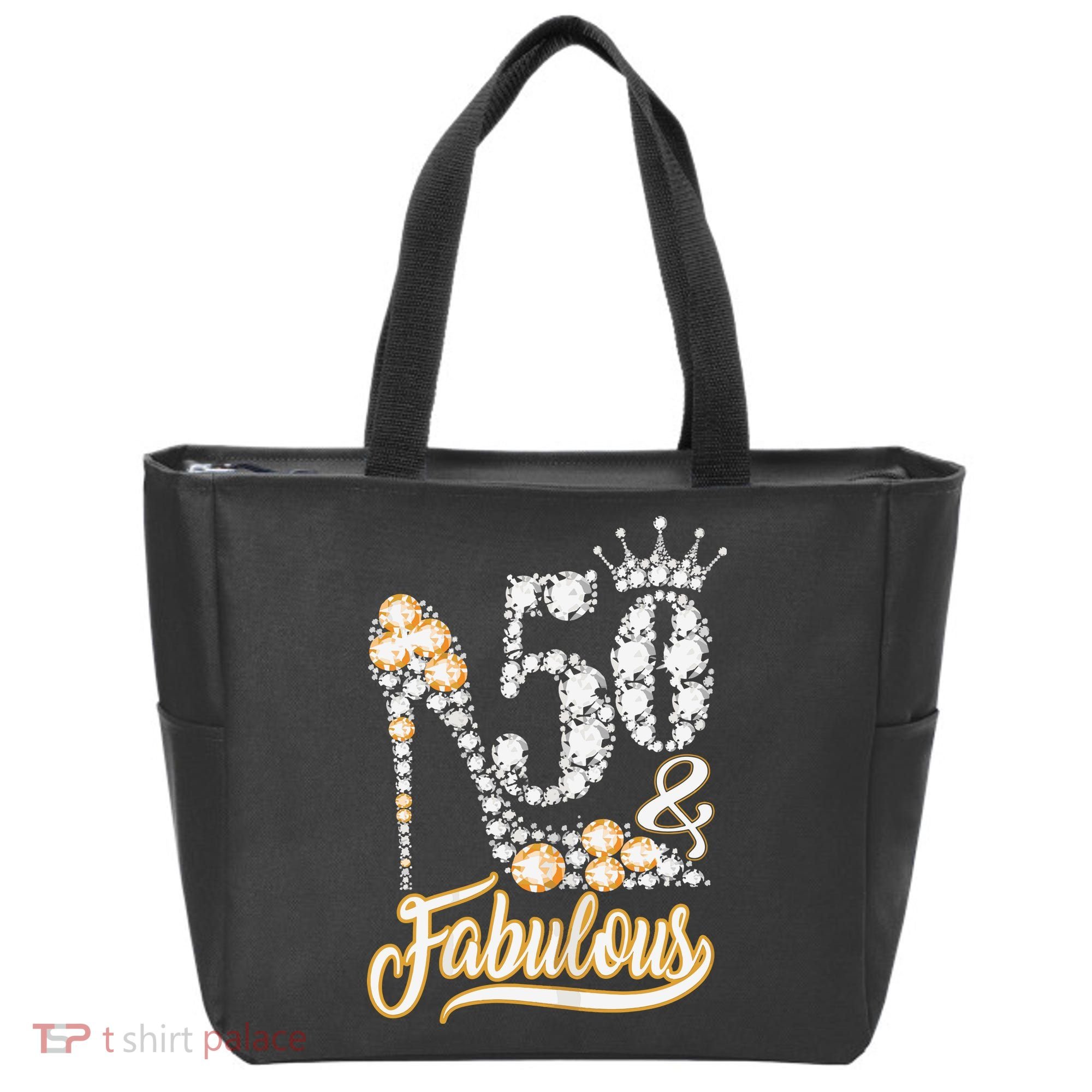 50 And Fabulous 50th Birthday Diamond Gift For Women Tote Bag