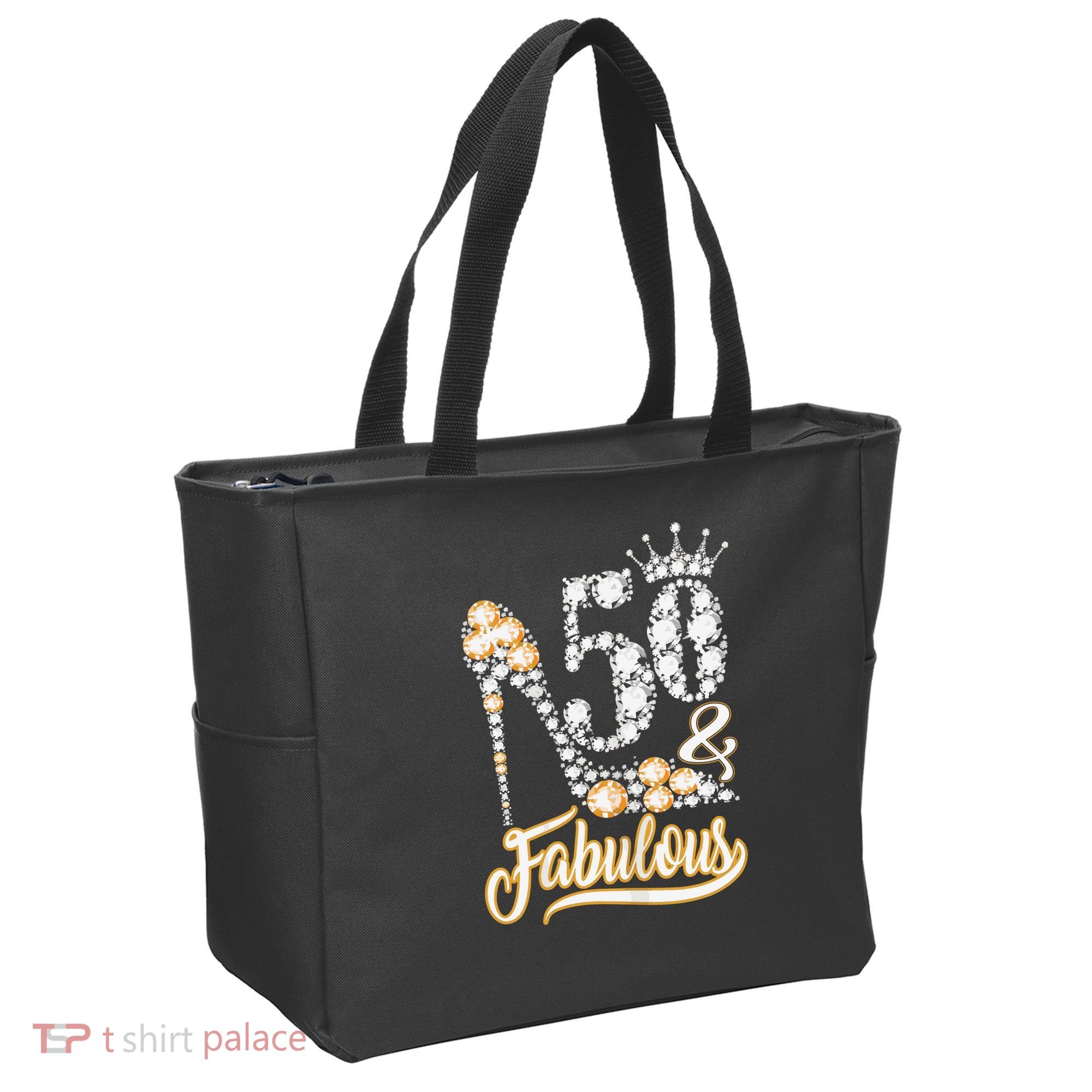 50 And Fabulous 50th Birthday Diamond Gift For Women Tote Bag
