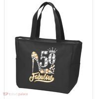 50 And Fabulous 50th Birthday Diamond Gift For Women Tote Bag thumb 3