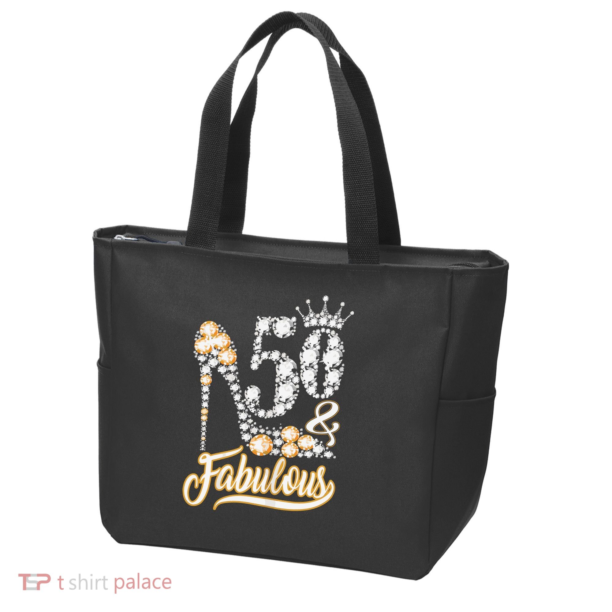 50 And Fabulous 50th Birthday Diamond Gift For Women Tote Bag