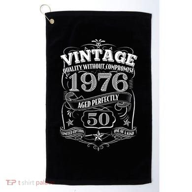 50th Birthday 1976 Vintage Quality Without Compromise  Golf Towel
