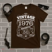 50th Birthday 1976 Vintage Quality Without Compromise  T-Shirt thumb 5