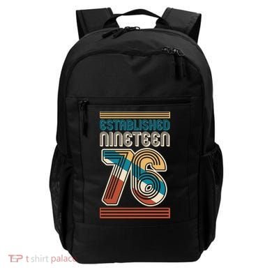 50th Birthday 1976 Established Nineteen 76 Backpack