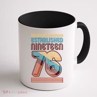50th Birthday 1976 Established Nineteen 76 Coffee Mug thumb 1
