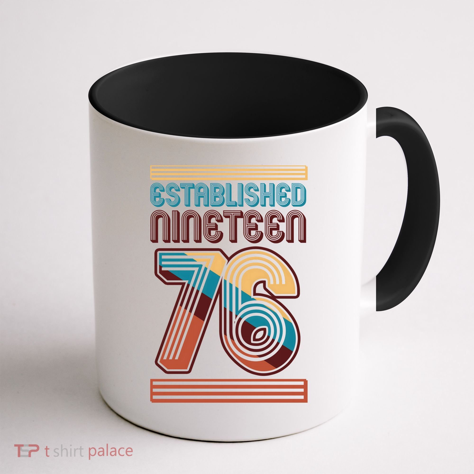 50th Birthday 1976 Established Nineteen 76 Coffee Mug
