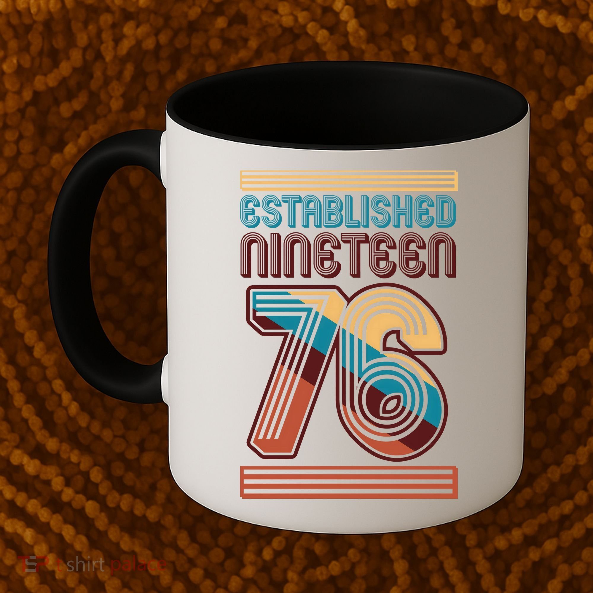 50th Birthday 1976 Established Nineteen 76 Coffee Mug