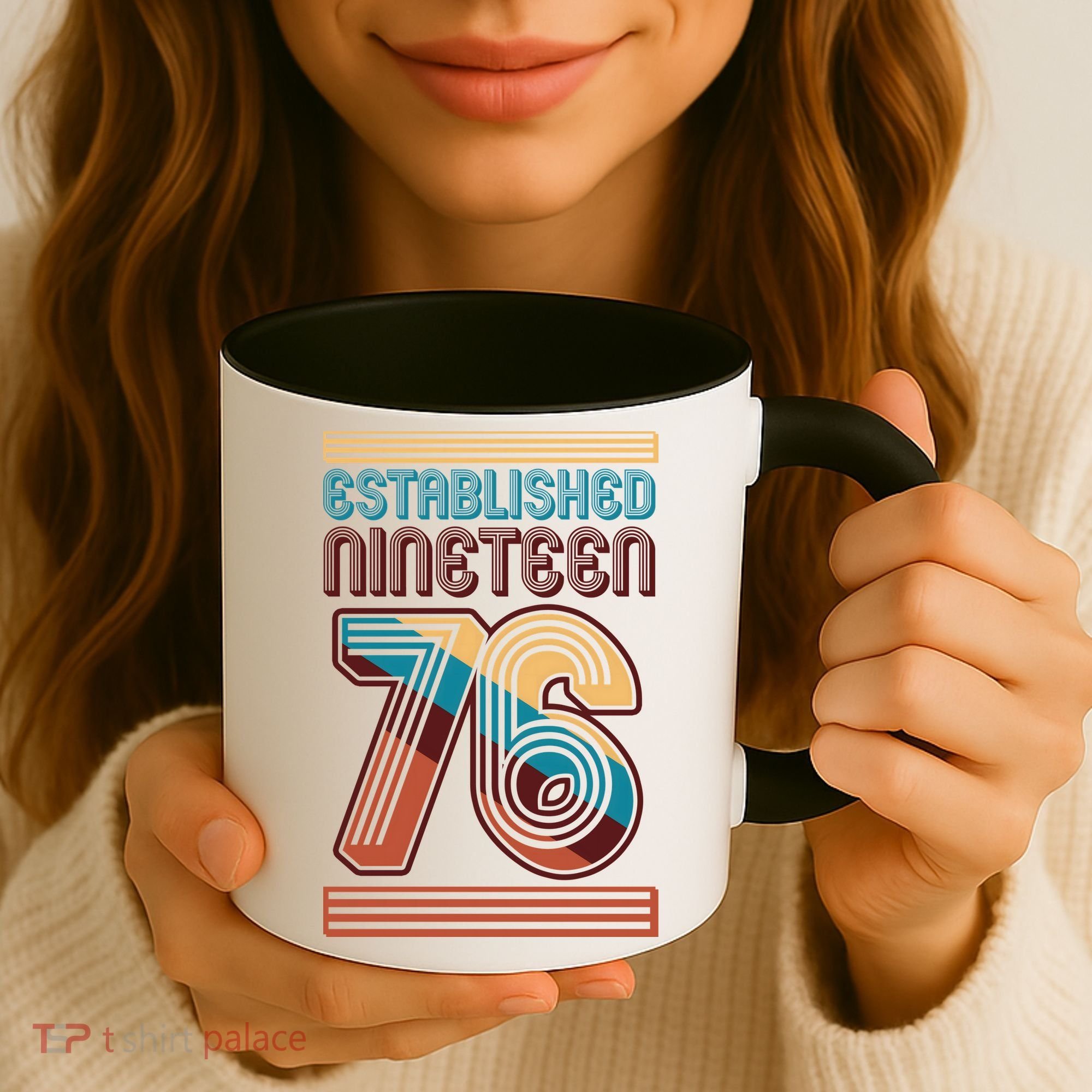 50th Birthday 1976 Established Nineteen 76 Coffee Mug