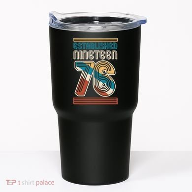 50th Birthday 1976 Established Nineteen 76 Tumbler