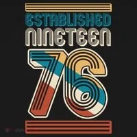 50th Birthday 1976 Established Nineteen 76 Ornament thumb 1