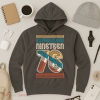 50th Birthday 1976 Established Nineteen 76 Hoodie thumb 3