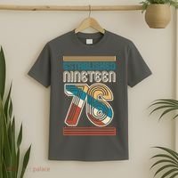 50th Birthday 1976 Established Nineteen 76 T-Shirt thumb 2