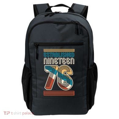 50th Birthday 1976 Established Nineteen 76 Backpack