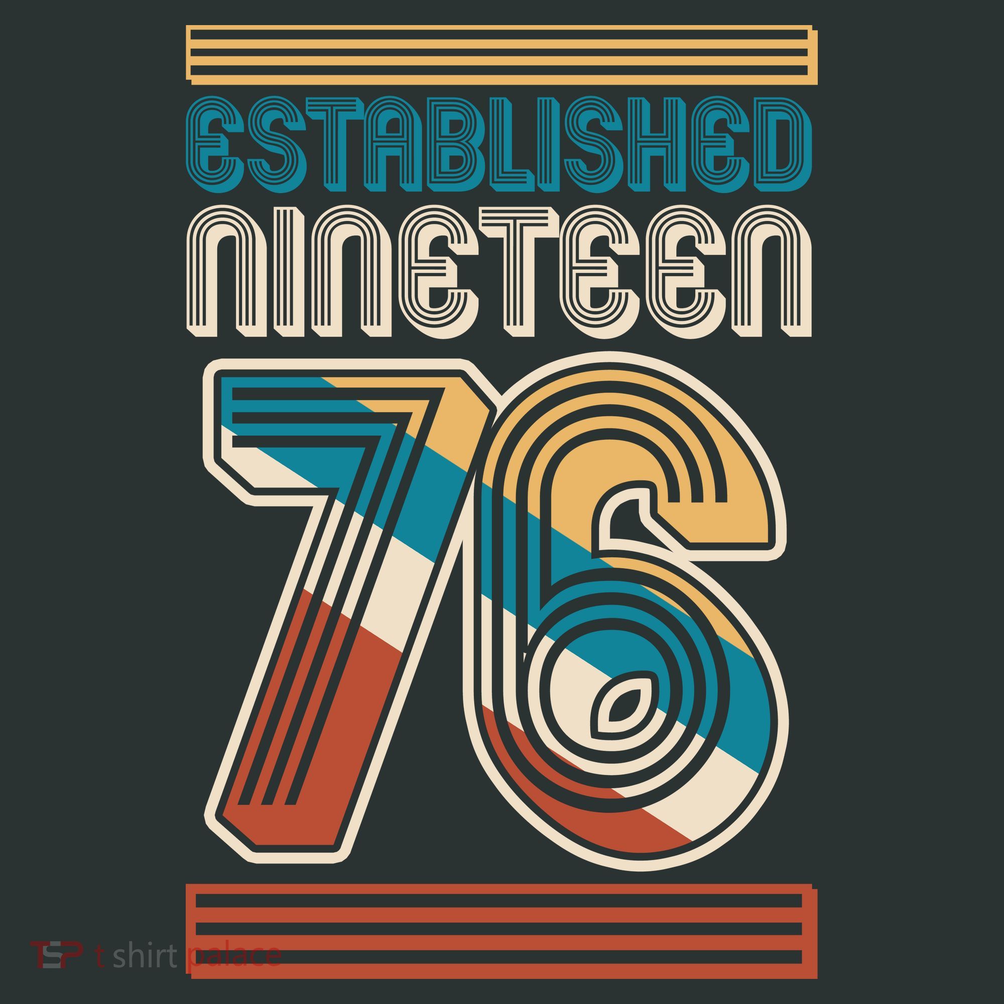 50th Birthday 1976 Established Nineteen 76 Coaster
