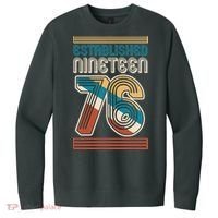 50th Birthday 1976 Established Nineteen 76 V.I.T. Fleece Crew Sweatshirt thumb 0