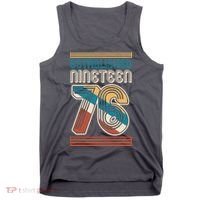 50th Birthday 1976 Established Nineteen 76 Tank Top thumb 0